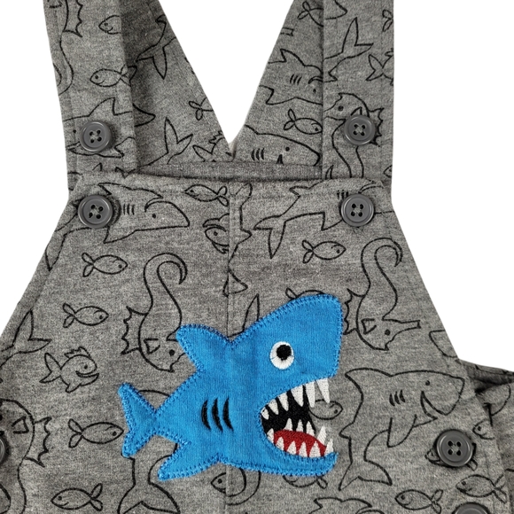 PEKKLE Overall Shorts Shark Size 18 M - Picture 3 of 8